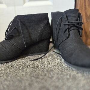 Maurices Black Wedge Shoes with Cushioned Comfort
